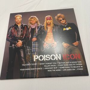 Poison Icon Red Black Split Vinyl Record